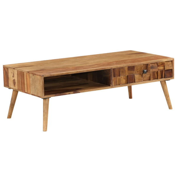 Couchtisch Massivholz Akazie Honigbraun 110x50x37 cm