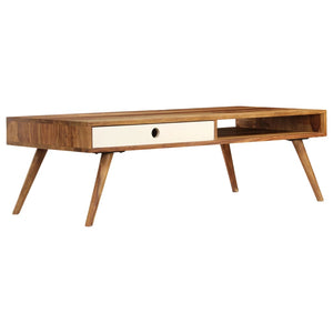 Couchtisch 110x50x35 cm Massivholz Akazie