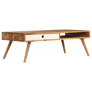 Couchtisch 110x50x35 cm Massivholz Akazie