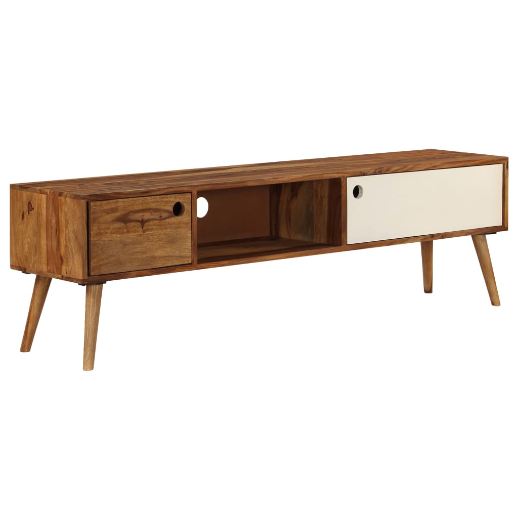 TV-Schrank 140x30x40 cm Massivholz Akazie
