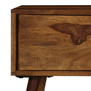 vidaXL Meuble TV 140x30x40 cm Bois d'acacia massif