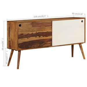 Sideboard Massivholz Akazie 118x30x66 cm