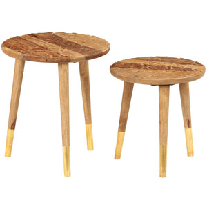 Couchtische 2 Stk. Massivholz