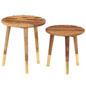 Couchtische 2 Stk. Massivholz