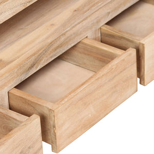 vidaXL TV Cabinet Solid Acacia Wood 90x30x55 cm Light Brown