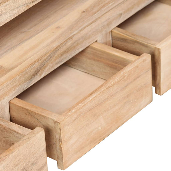 vidaXL TV Cabinet Solid Acacia Wood 90x30x55 cm Light Brown