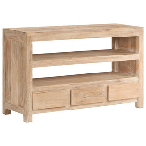 vidaXL TV Cabinet Solid Acacia Wood 90x30x55 cm Light Brown