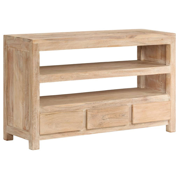 vidaXL TV Cabinet Solid Acacia Wood 90x30x55 cm Light Brown