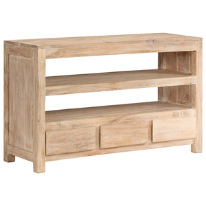 vidaXL TV Cabinet Solid Acacia Wood 90x30x55 cm Light Brown
