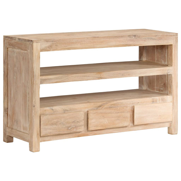 vidaXL TV Cabinet Solid Acacia Wood 90x30x55 cm Light Brown