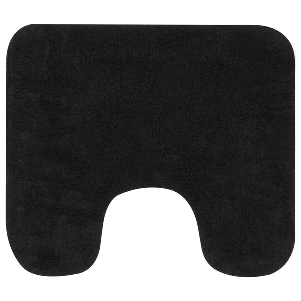 vidaXL Ensemble de tapis de bain 3 pièces Tissu Anthracite