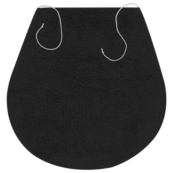 vidaXL Ensemble de tapis de bain 3 pièces Tissu Anthracite