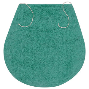 vidaXL Tapis de bain 3 pièces en tissu Turquoise