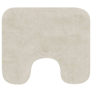 vidaXL Ensemble de tapis de bain 2 pcs Tissu Blanc