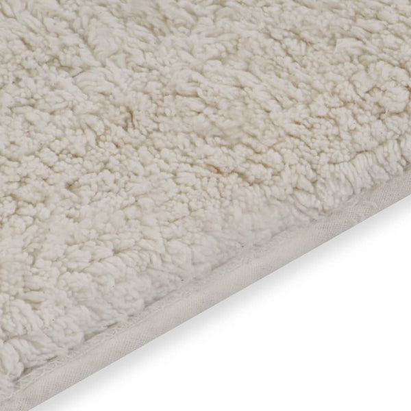 vidaXL Ensemble de tapis de bain 2 pcs Tissu Blanc