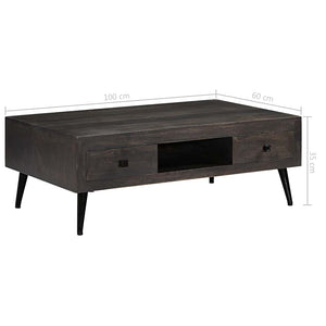Couchtisch Massivholz Mango 100x60x35 cm