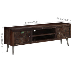TV-Schrank Altholz Massiv 140x30x45 cm