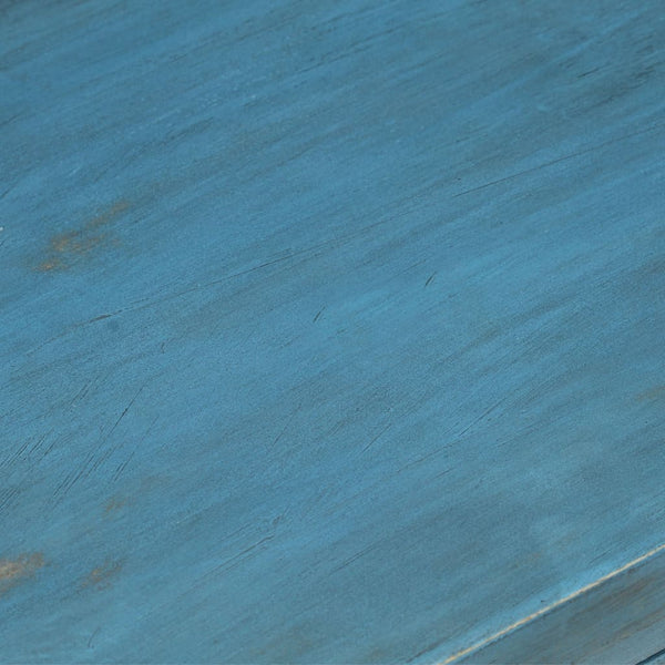 Nachttisch Massivholz Mango 40x30x50 cm Blau