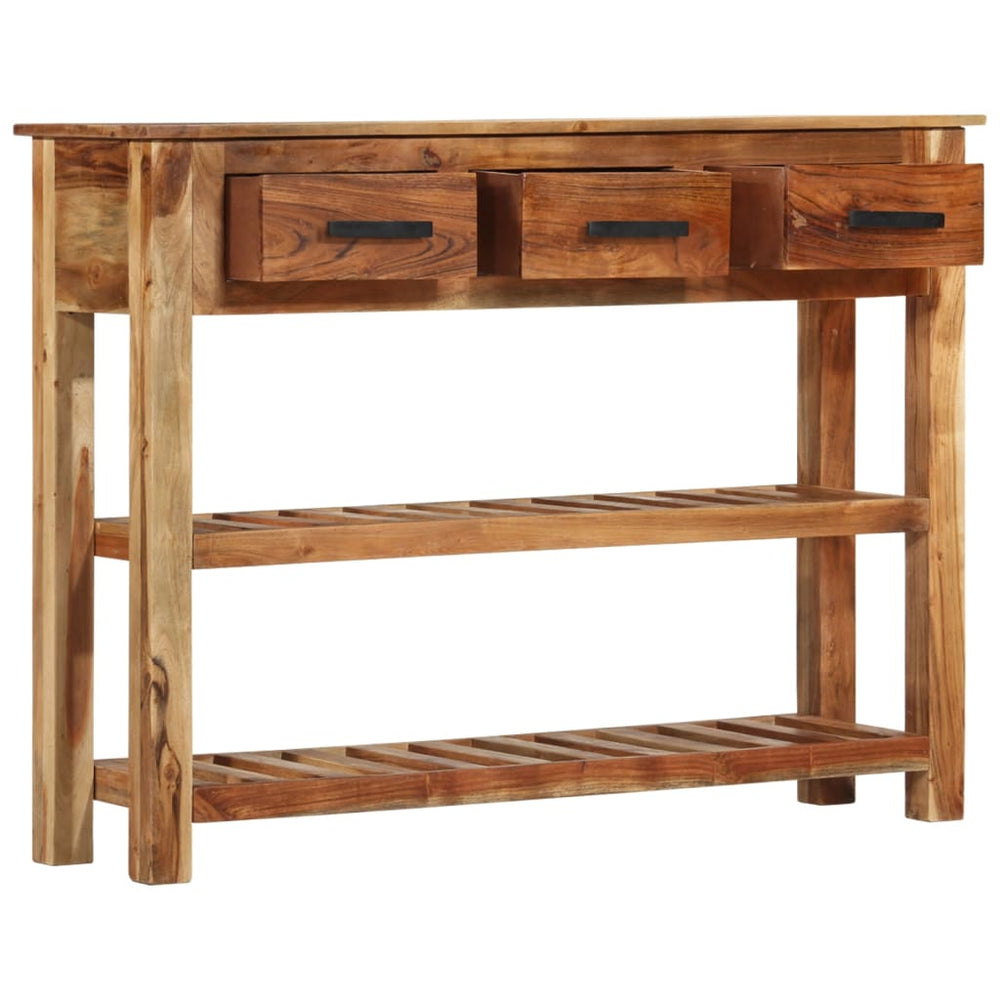 vidaXL Sideboard with 3 Drawers 110x30x80 cm Solid Wood
