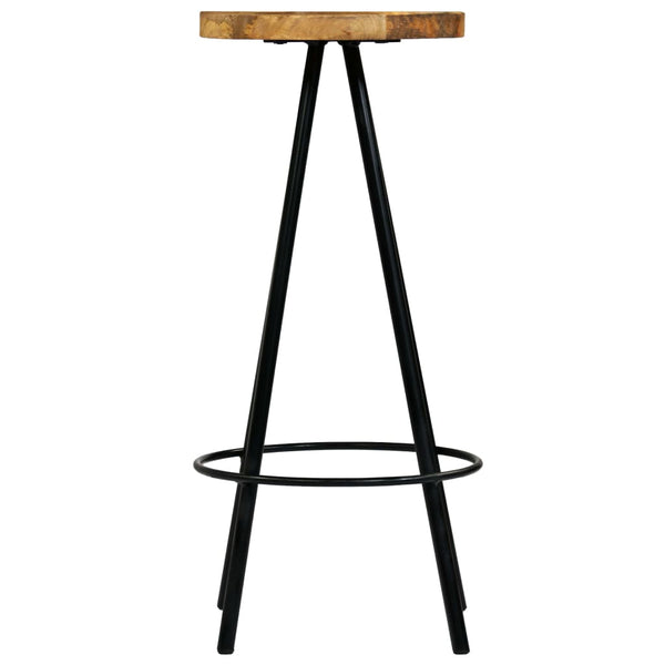 vidaXL Tabourets de bar 2 pcs Bois de manguier massif