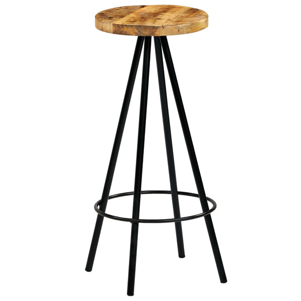 vidaXL Tabourets de bar 4 pcs Bois de manguier massif