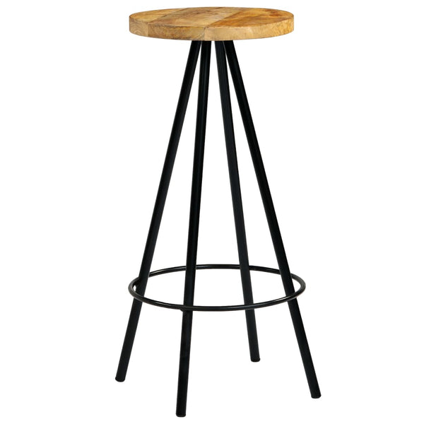 vidaXL Tabourets de bar 4 pcs Bois de manguier massif