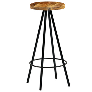 vidaXL Tabourets de bar 4 pcs Bois de manguier massif