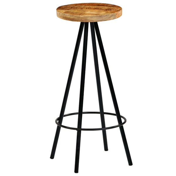 vidaXL Tabourets de bar 4 pcs Bois de manguier massif