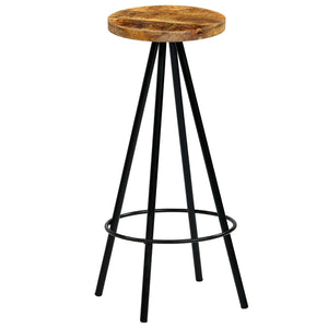 Bar-Set 3-tlg. Massivholz Mango 60×60×107 cm