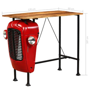 Bar-Set 5-tlg. Massivholz Mango 120×60×107 cm