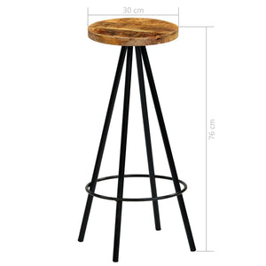 Bar-Set 5-tlg. Massivholz Mango 120×60×107 cm