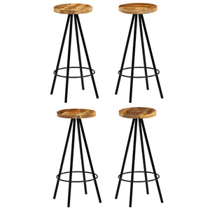 Bar-Set 5-tlg. Massivholz Mango 120×60×107 cm