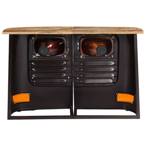 vidaXL Buffet en bois de manguier massif gris foncé