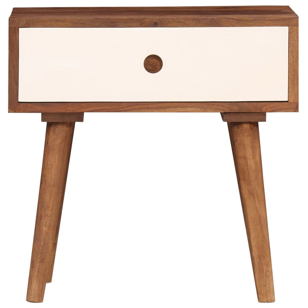 Nachttisch Massivholz Akazie 45x30x45 cm