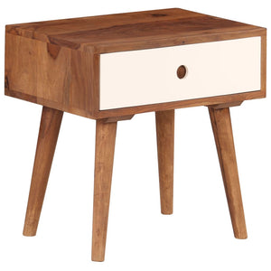 Nachttisch Massivholz Akazie 45x30x45 cm