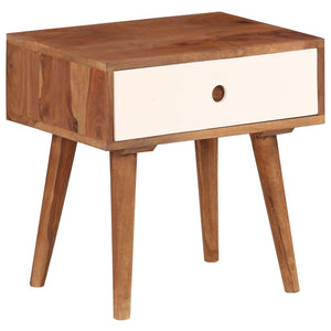 Nachttisch Massivholz Akazie 45x30x45 cm