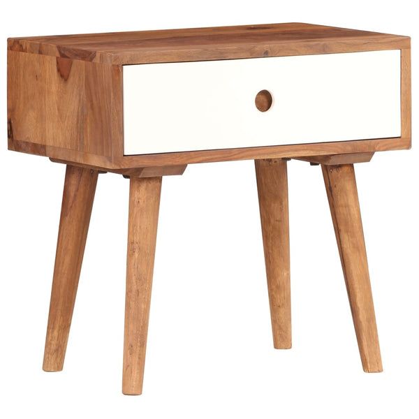 Nachttisch Massivholz Akazie 45x30x45 cm