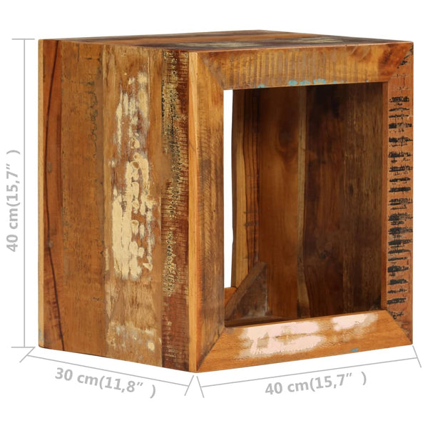 vidaXL Tabouret 40x30x40 cm Bois de récupération massif