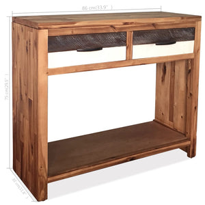 Konsolentisch Massivholz Akazie 86x30x75 cm