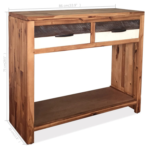 Konsolentisch Massivholz Akazie 86x30x75 cm