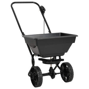 vidaXL Épandeur manuel de sel en PVC et acier 80x46x75 cm 15 L