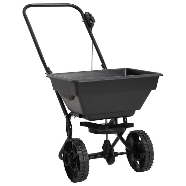 vidaXL Épandeur manuel de sel en PVC et acier 80x46x75 cm 15 L