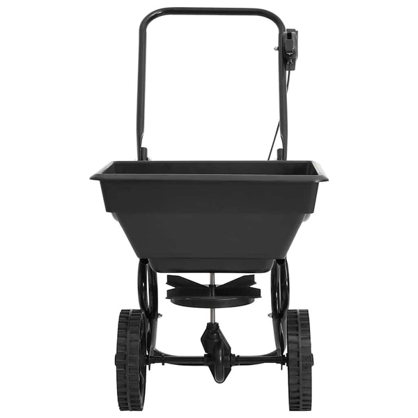 vidaXL Épandeur manuel de sel en PVC et acier 80x46x75 cm 15 L