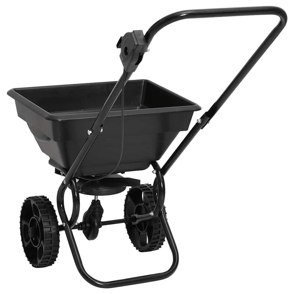vidaXL Épandeur manuel de sel en PVC et acier 80x46x75 cm 15 L