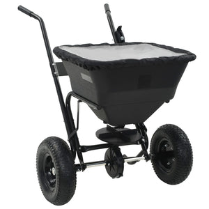 Handstreuwagen Salzstreuer PVC und Stahl 106x73x76 cm 45 L
