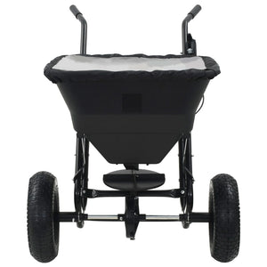 Handstreuwagen Salzstreuer PVC und Stahl 106x73x76 cm 45 L