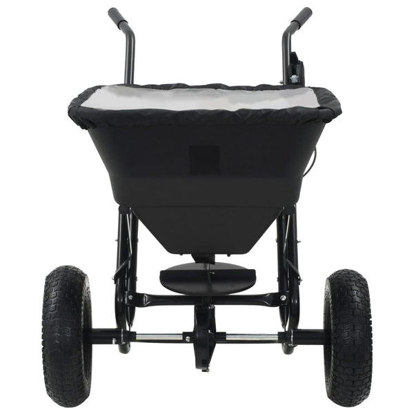 Handstreuwagen Salzstreuer PVC und Stahl 106x73x76 cm 45 L