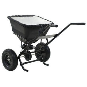 Handstreuwagen Salzstreuer PVC und Stahl 106x73x76 cm 45 L