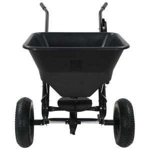Handstreuwagen Salzstreuer PVC und Stahl 106x73x76 cm 45 L