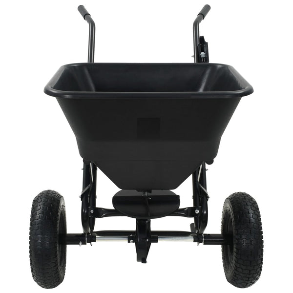 Handstreuwagen Salzstreuer PVC und Stahl 106x73x76 cm 45 L